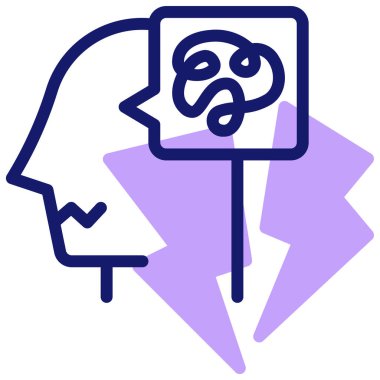 stres web simgesi, basit tasarım