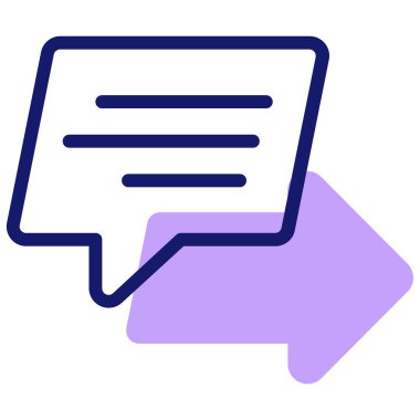 Konuşma balonu. Web simgesi