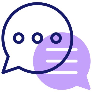 tartışma ve değişim simgesi, vektör illüstrasyonu basit tasarım