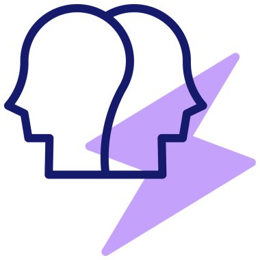 İnsan kafası. Web simgesi