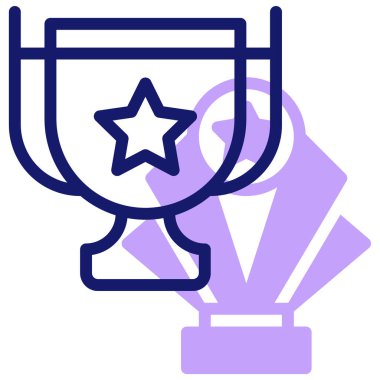 Kupa kupası. Web simgesi basit illüstrasyon