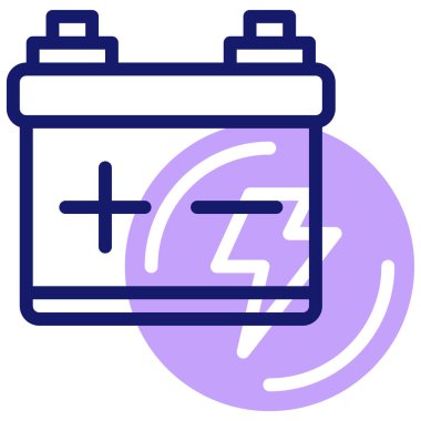 Pil. Web simgesi basit illüstrasyon 