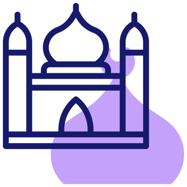 Cami. Web simgesi basit illüstrasyon