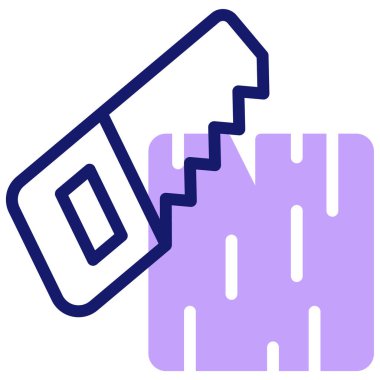 Gördüm. Web simgesi basit illüstrasyon