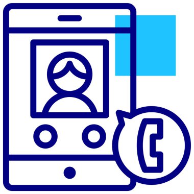 Cep telefonu. Web simgesi basit illüstrasyon