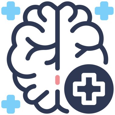 Brabrain iyileşiyor. Web simgesi basit tasarım