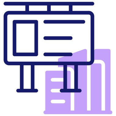 Billboard . web icon simple illustration