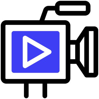 kamera simgesi, vektör illüstrasyonu basit tasarım