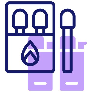 Gaz sobası. Basit resimleme