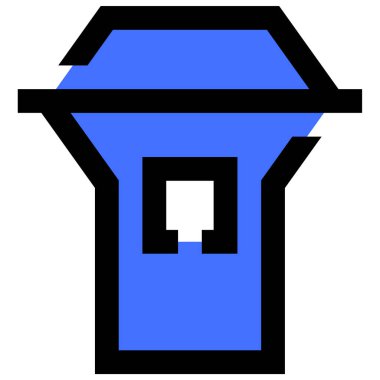 Kutu. Web simgesi basit illüstrasyon