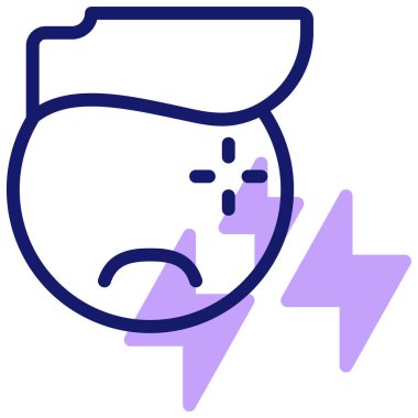 stres web simgesi, basit tasarım