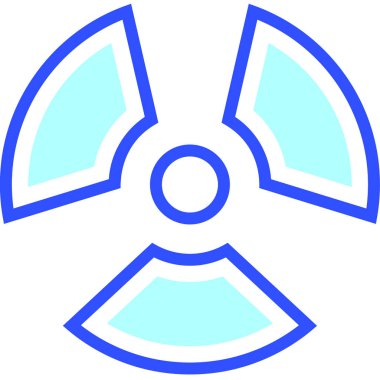 Radyasyon. Web simgesi basit illüstrasyon