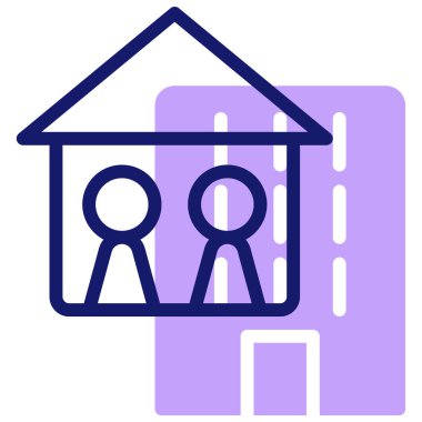 Sığınağın vektör illüstrasyonu 