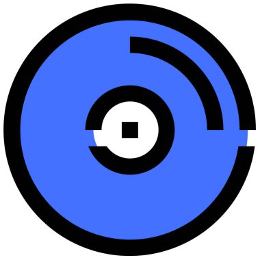 CD diski. Web simgesi basit tasarım