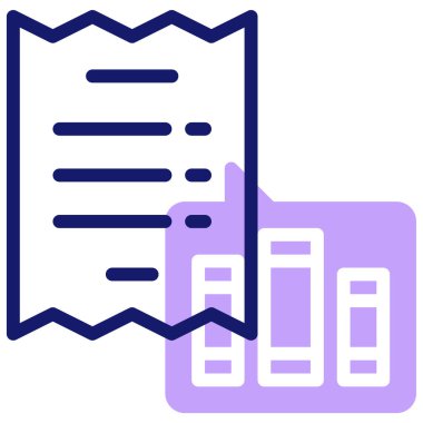 fatura simgesi, vektör illüstrasyonu basit tasarım