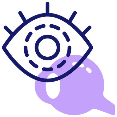 Göz. Web simgesi basit illüstrasyon