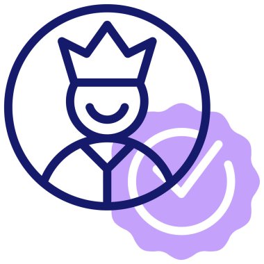 avatar. Web simgesi basit illüstrasyon