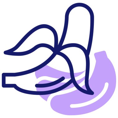 Muz modern simge, vektör illüstrasyonu