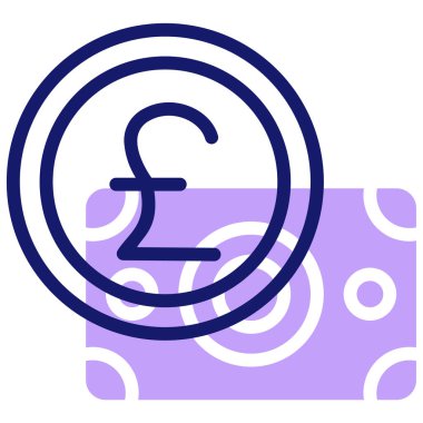 Para için. Web simgesi basit illüstrasyon