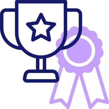 Başarı çizimi. Web simgesi, basit sanat