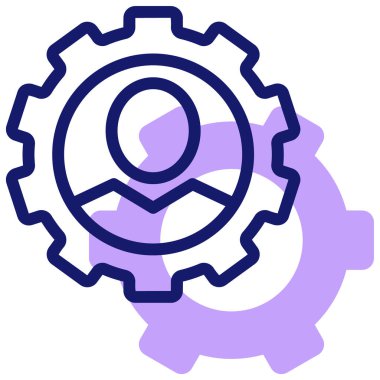 dişli simgesi vektör illüstrasyonu