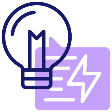 fikir simgesi, vektör illüstrasyonu basit tasarım