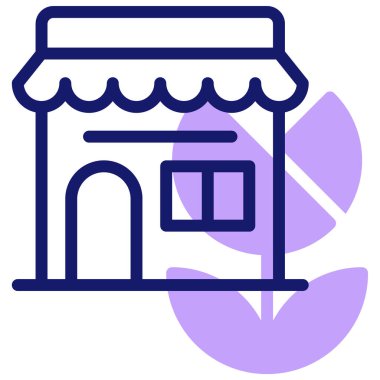 Çiçekçi simgesi, vektör illüstrasyonu basit tasarım