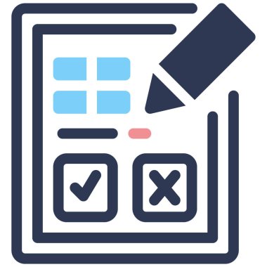 Karar. Web simgesi basit illüstrasyon