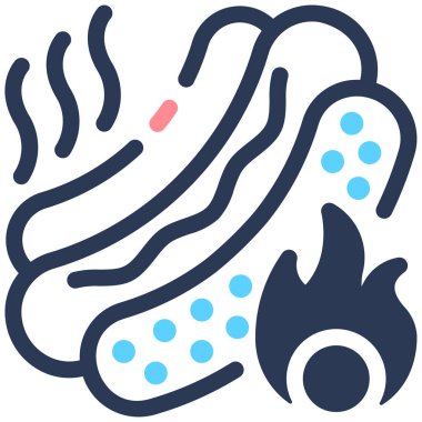 Balık. Web simgesi basit illüstrasyon