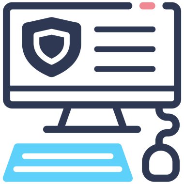 bilgisayar simgesi, vektör illüstrasyonu basit tasarım