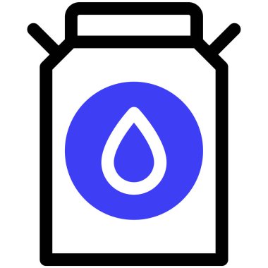 süt simgesi, vektör illüstrasyonu basit tasarım