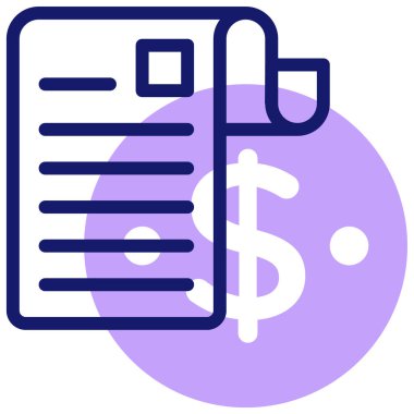 Ücretli makale. Web simgesi basit illüstrasyon