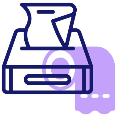 Mendil. Web simgesi basit illüstrasyon 