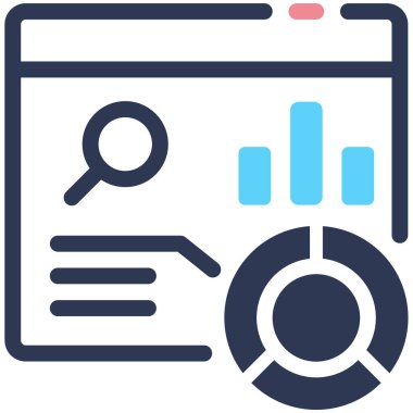 Tarayıcı. Web simgesi basit illüstrasyon