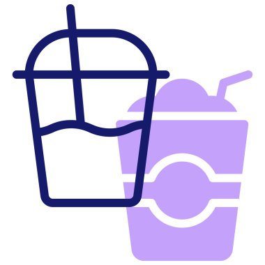 Kokteyl. Web simgesi basit illüstrasyon