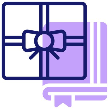 hediye simgesi vektör illüstrasyonu