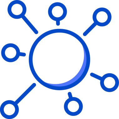 Virüs. Web simgesi basit tasarım