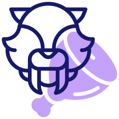 kılıç dişli ikon vektör illüstrasyonu