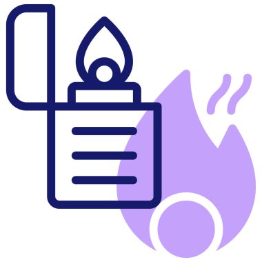 Çakmak. Web simgesi basit illüstrasyon