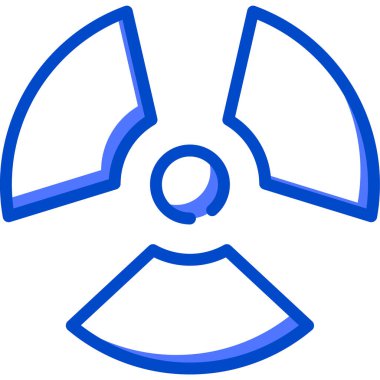 Radyasyon. Web simgesi basit illüstrasyon