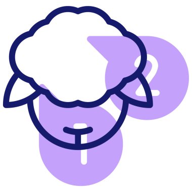 Koyunların vektör illüstrasyonu 