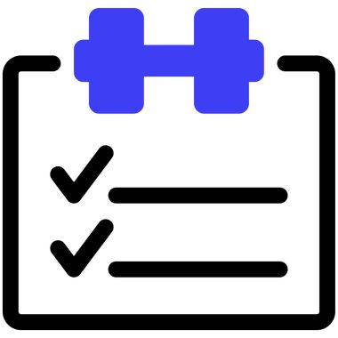 Kontrol listesi. Web simgesi basit illüstrasyon