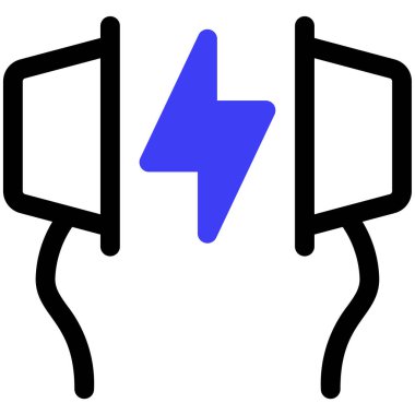 Defibrilatör. Web simgesi basit tasarım