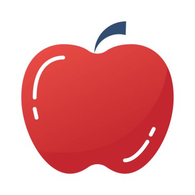 elma ikonu vektör illüstrasyonu 