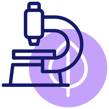 Mikroskop. Web simgesi basit illüstrasyon 