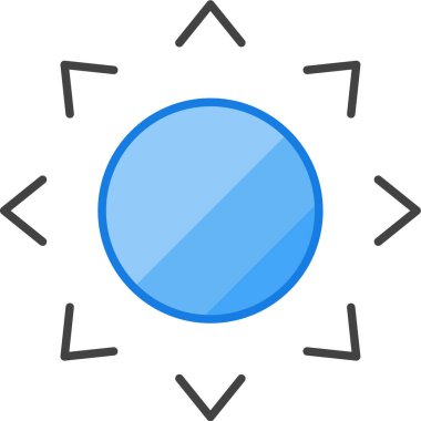 güneş web simgesi basit tasarım