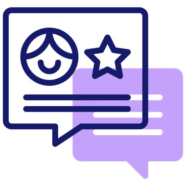 Simge vektör illüstrasyonunu gözden geçir