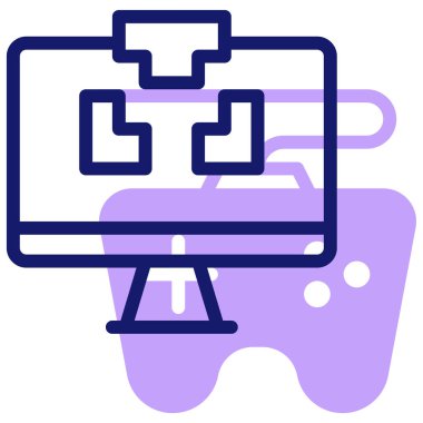 oyun simgesi vektör çizimi