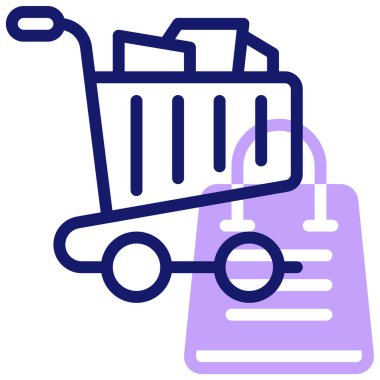 Alışveriş arabası. Basit tasarım