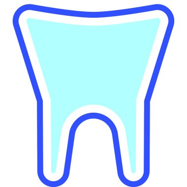 Diş Modern simgesi, vektör illüstrasyonu